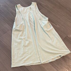 Lululemon Light Green Sleeveless Open Back Tank Top